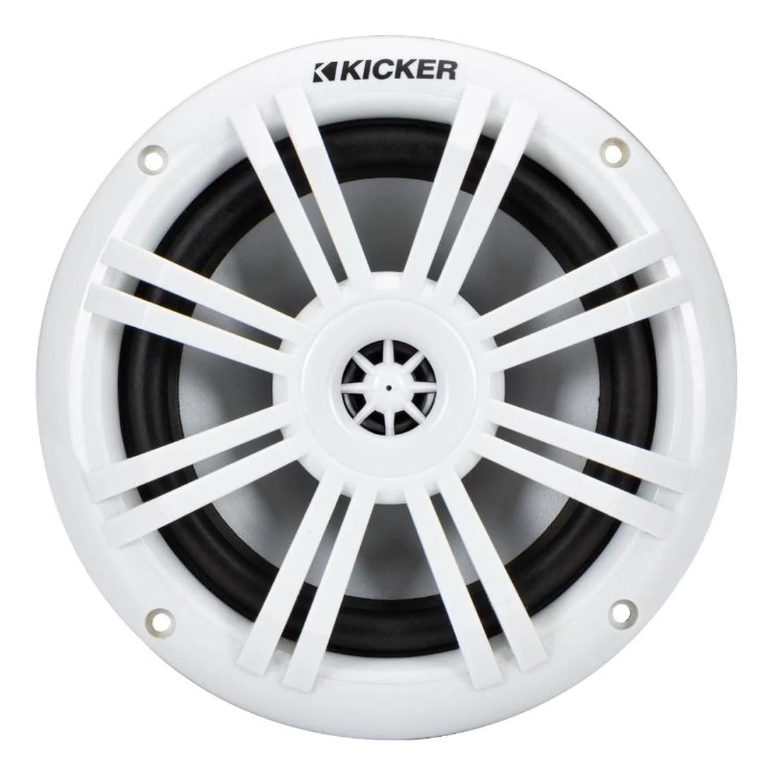 Kicker 51KM604WL 6.5" 4-Ohm Marine Coaxial Speakers with RGB LED Lighting - White - Image 4