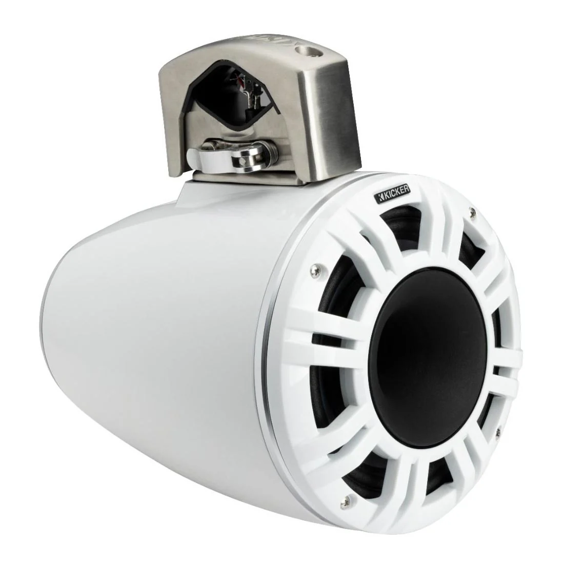 Kicker 51KMTCXL8W 8" Marine Wakeboard Tower Speakers with RGB Lighting - White - Image 6