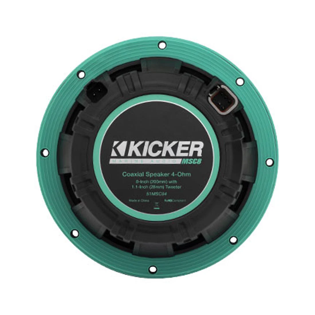 Kicker 51MSC8 8" Premium 4-Ohm Marine Coaxial Speakers with LED Lighting - Image 3