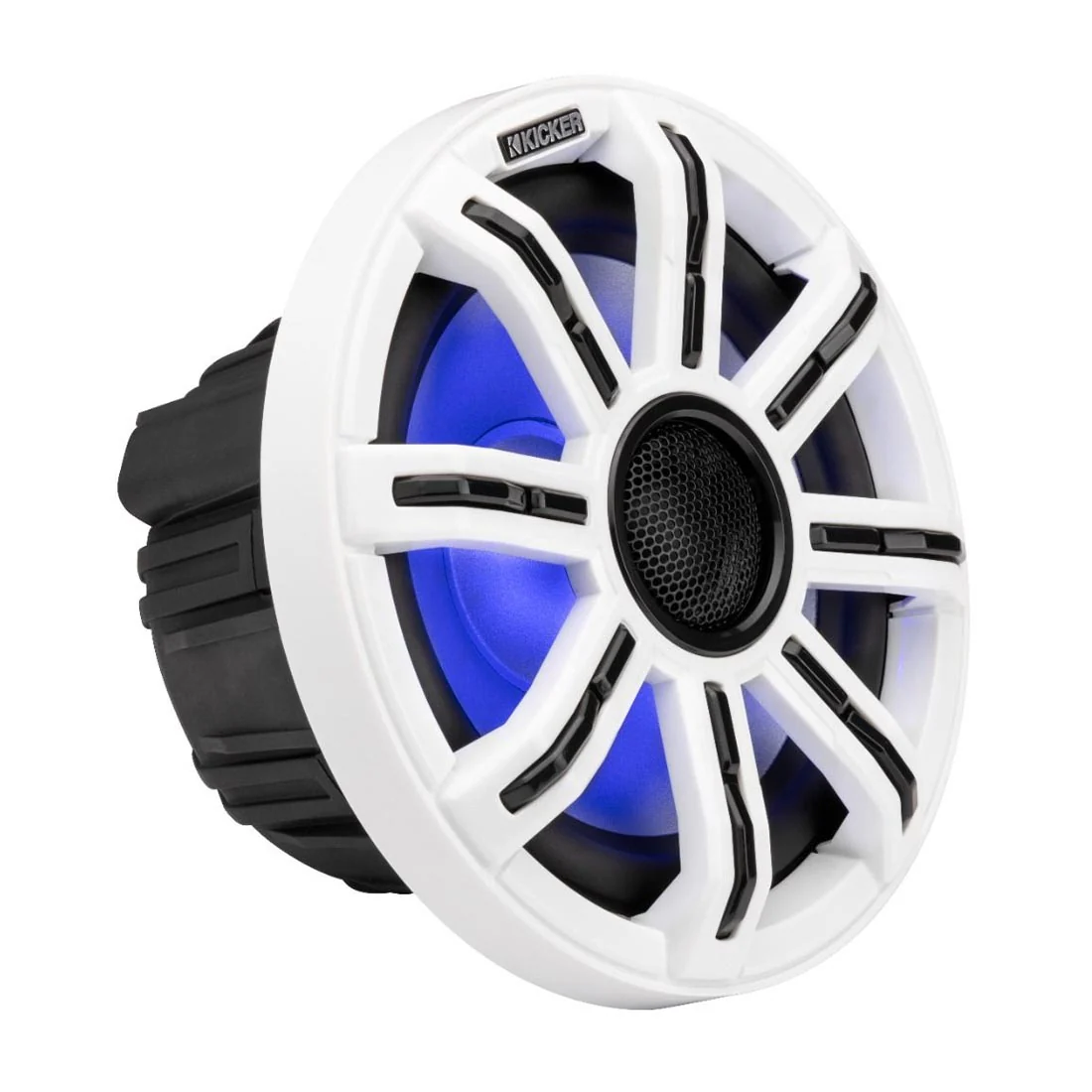 Kicker 51MSC8 8" Premium 4-Ohm Marine Coaxial Speakers with LED Lighting - Image 6
