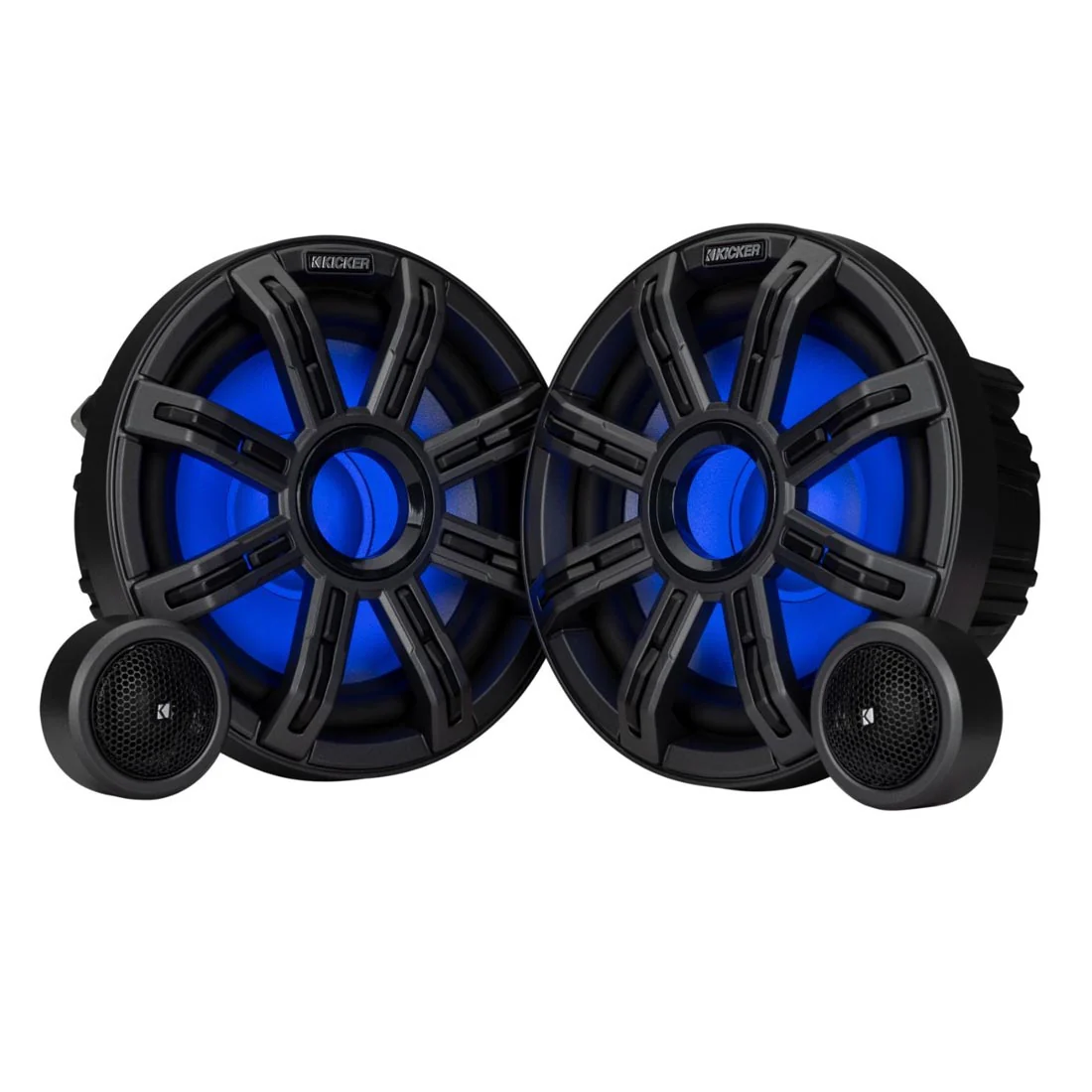 Kicker 51MSS8 8" Marine Component Speakers with RGBW LED Lighting - Image 3