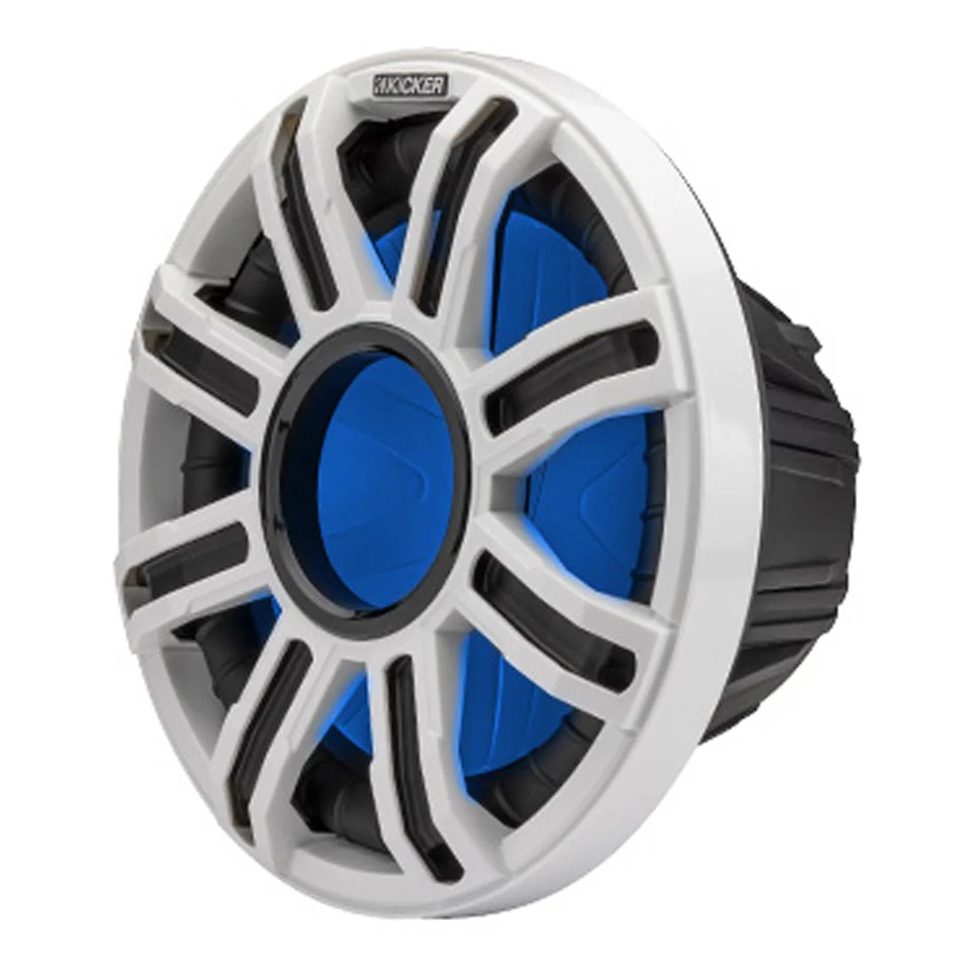 Kicker 51MWF124 12" Premium 4-Ohm Freeair Marine Subwoofer with LED Lighting - Each - Image 2