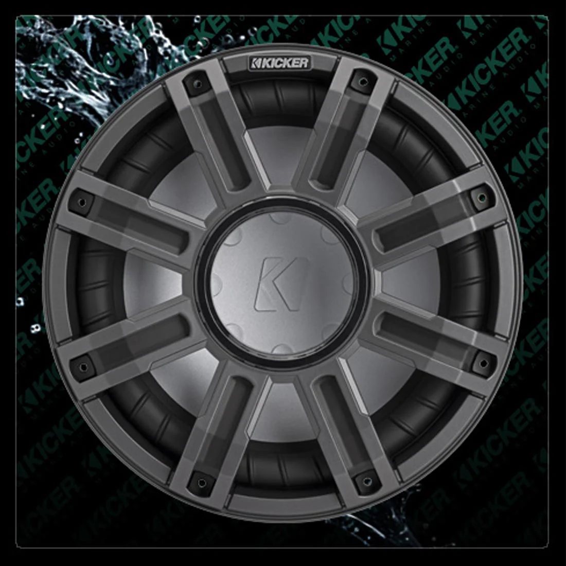 Kicker 51MWF124 12" Premium 4-Ohm Freeair Marine Subwoofer with LED Lighting - Each - Image 5