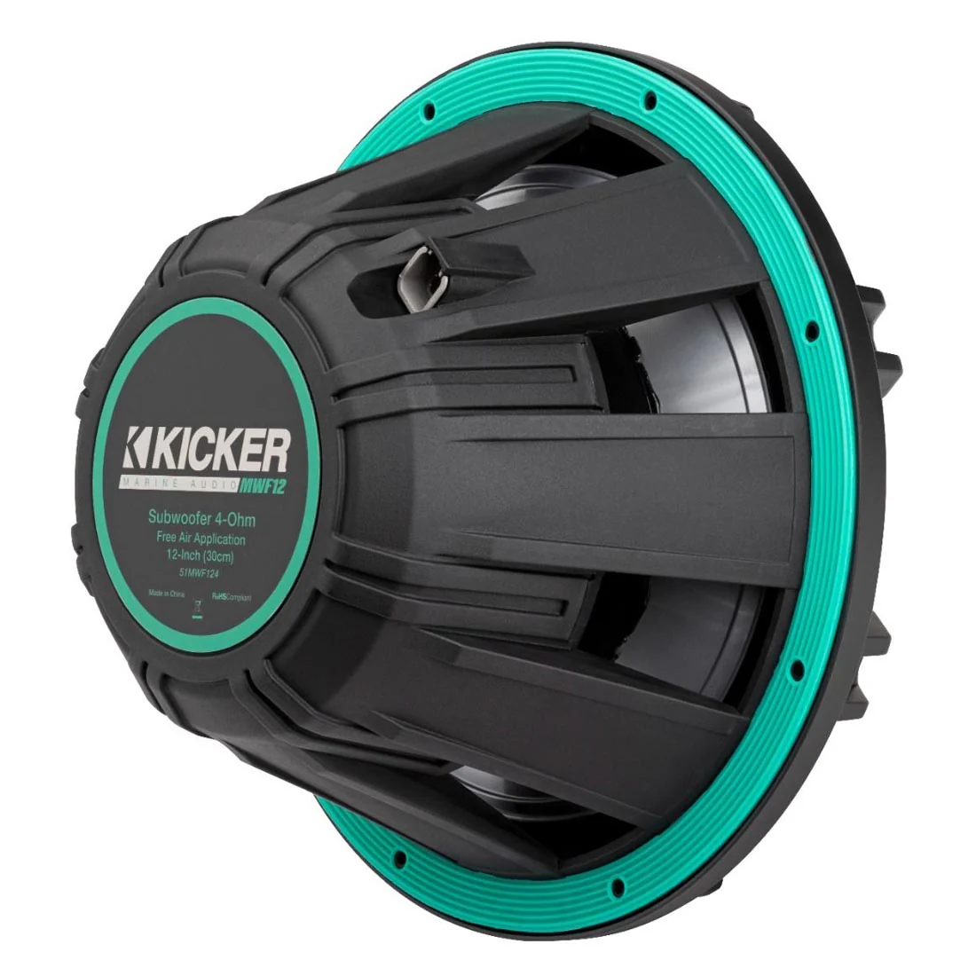 Kicker 51MWF124 12" Premium 4-Ohm Freeair Marine Subwoofer with LED Lighting - Each - Image 6