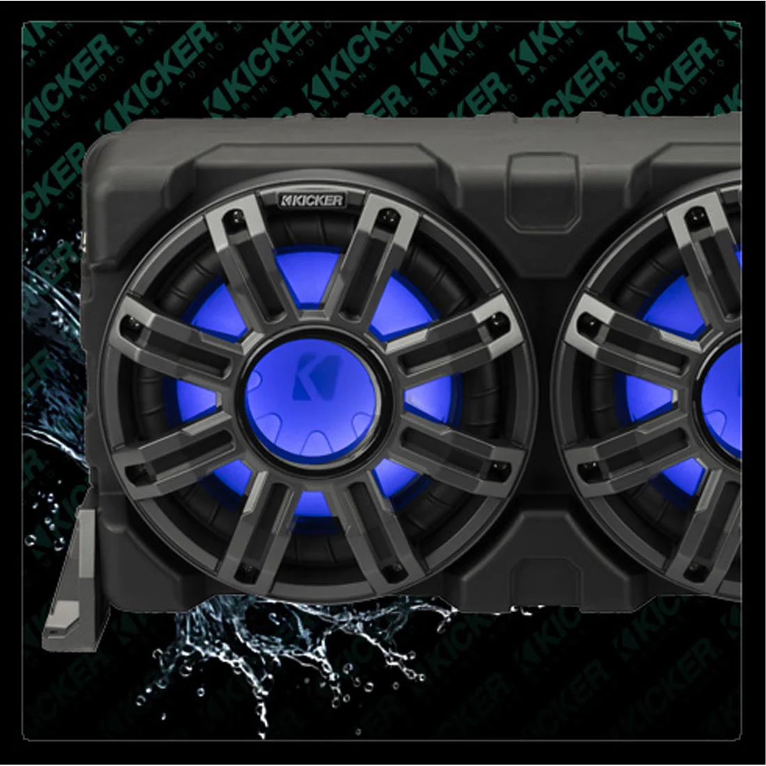Kicker 51MWLE102 10" Premium 2-Ohm Marine Loaded Sealed Subwoofer Enclosure - Image 5