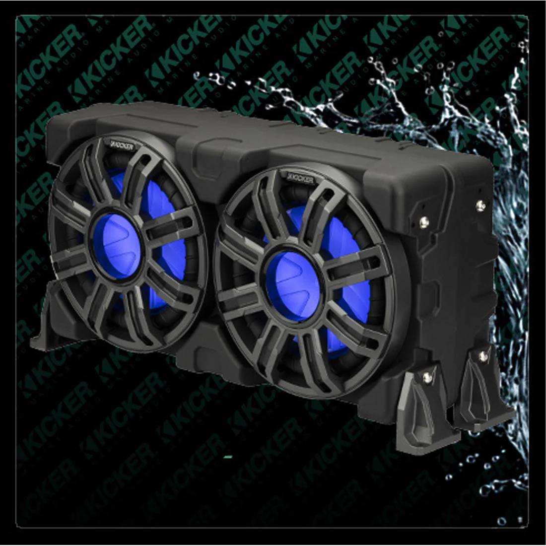 Kicker 51MWLE102 10" Premium 2-Ohm Marine Loaded Sealed Subwoofer Enclosure - Image 9