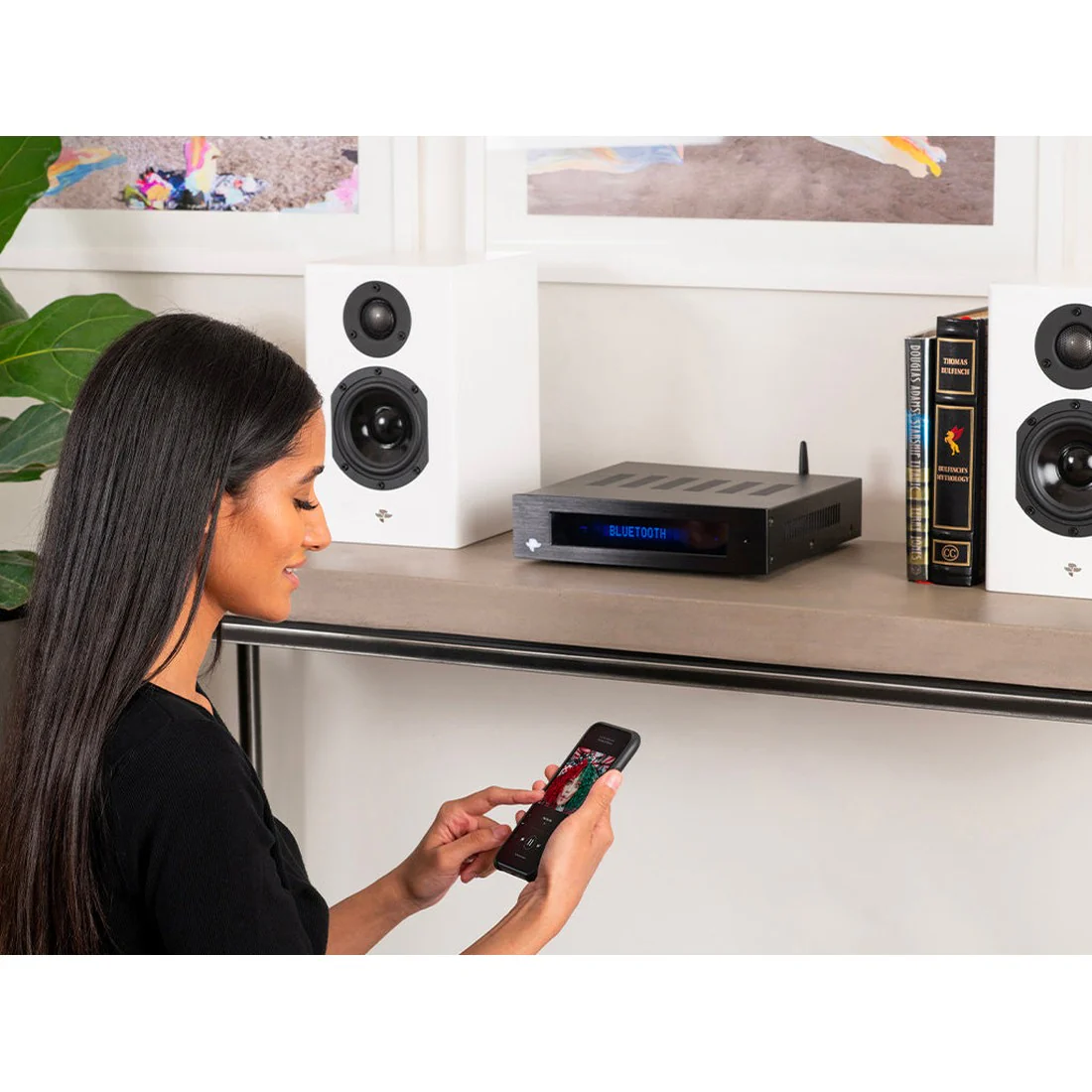 KIN Play Mini Bluetooth Powered Bookshelf Speakers - Pair - Image 3