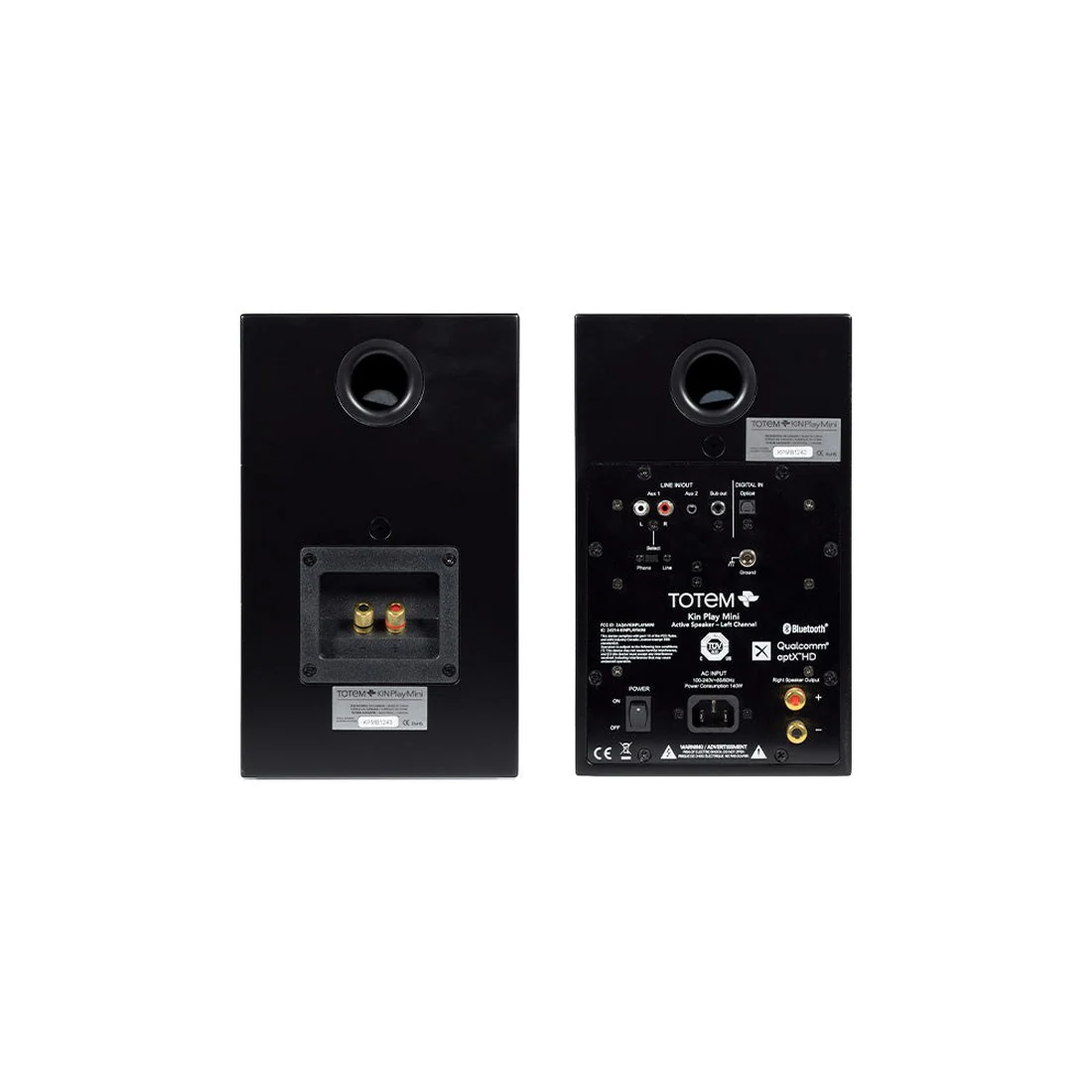 KIN Play Mini Bluetooth Powered Bookshelf Speakers - Pair - Image 6