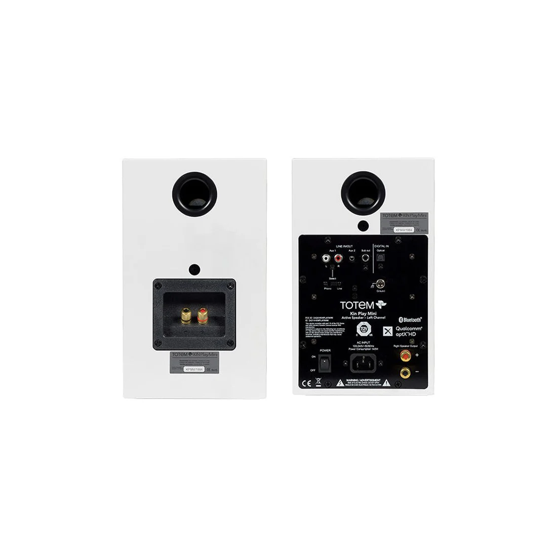 KIN Play Mini Bluetooth Powered Bookshelf Speakers - Pair - Image 7