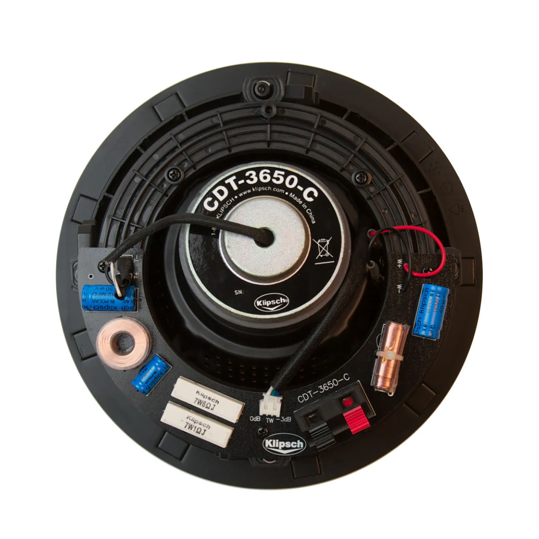 Klipsch CDT-3650-C II 6.5" In Ceiling Speaker - Each - White (CDT3650C II) - Image 4