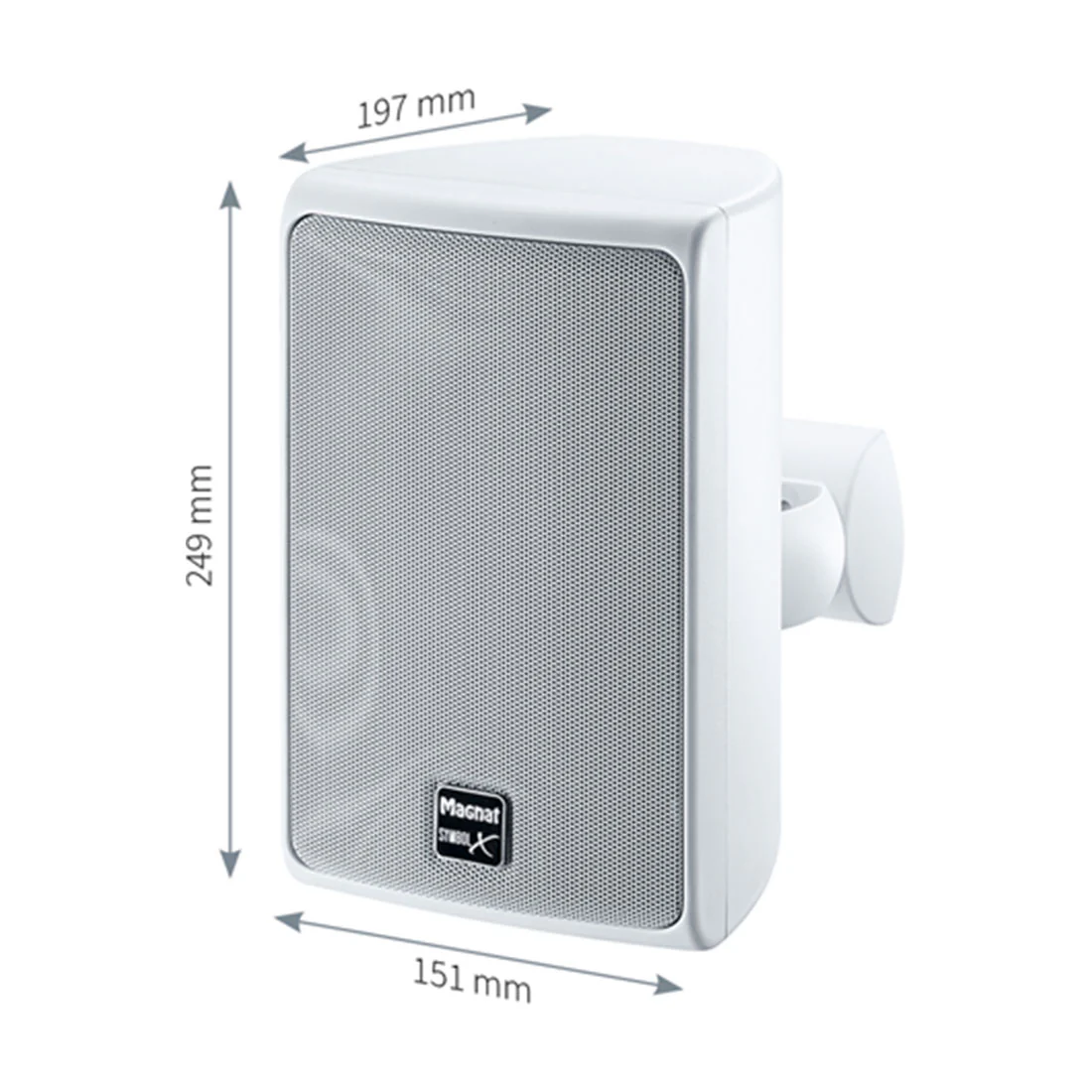 Magnat D168415NA Symbol X 130 Universal 2-Way Shelf Speaker - Pair - White (D168415NA) - Image 3