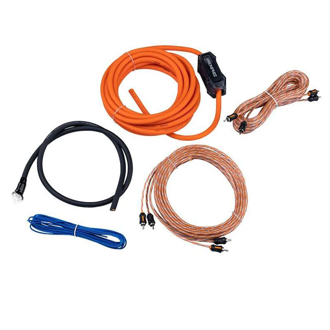 Memphis Audio 4GKIT 4 Gauge Amplifier Kit with RCA Cables (4GKIT)