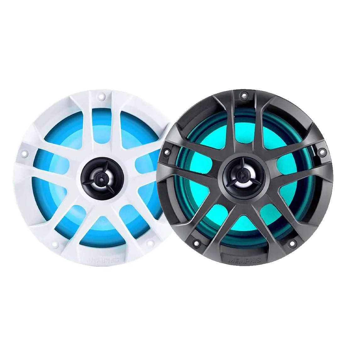 Memphis Audio MXA60L 6.5" 2-Way RGB LED Powersports Marine Speakers (MXA60L)