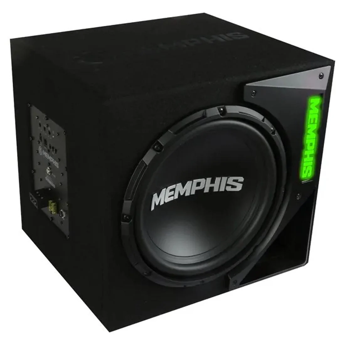Memphis Audio SRXE12SA 12" Loaded Amplified Ported Subwoofer Enclosure - Image 4