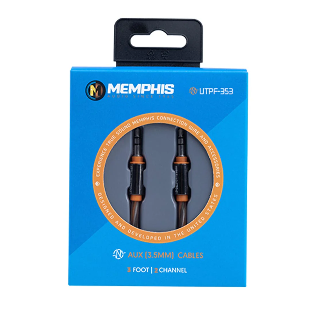 Memphis Audio UTPF-353 3-Foot 3.5mm to 3.5mm Interconnect (UTPF353) - Image 2