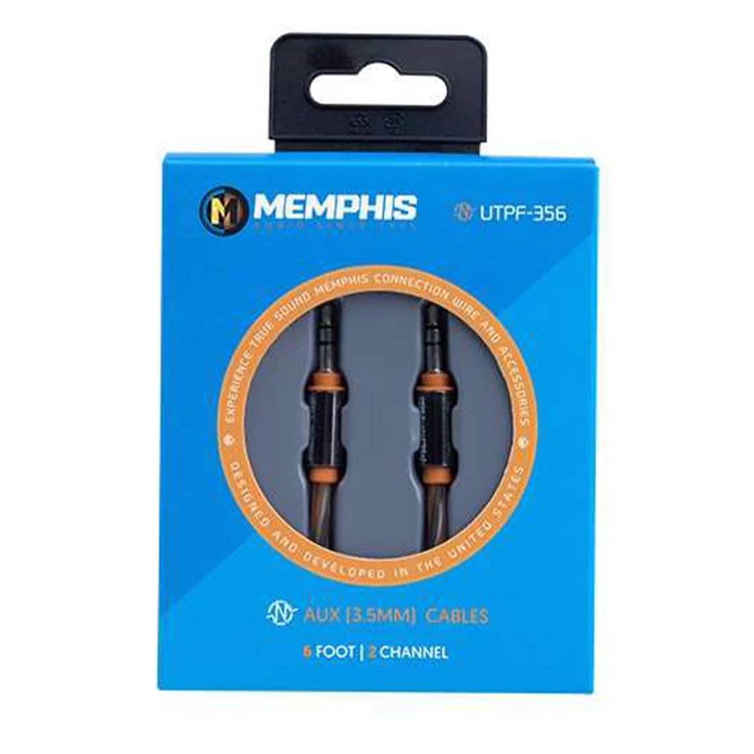 Memphis Audio UTPF-356 6-Foot 3.5mm to 3.5mm Interconnect (UTPF356) - Image 2