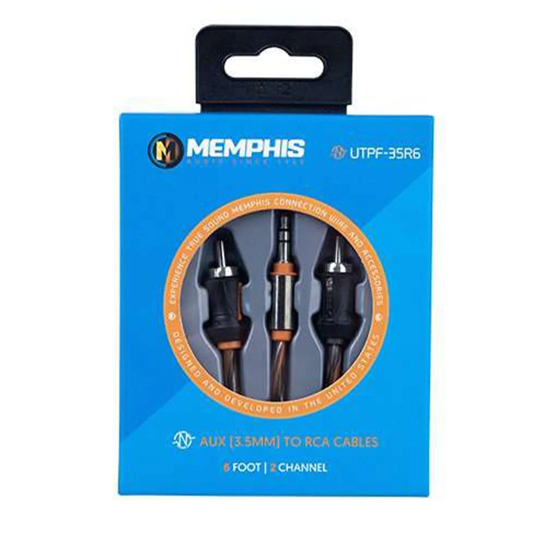 Memphis Audio UTPF-35R6 6-Foot 3.5mm to RCA Interconnect (UTPF35R6) - Image 2