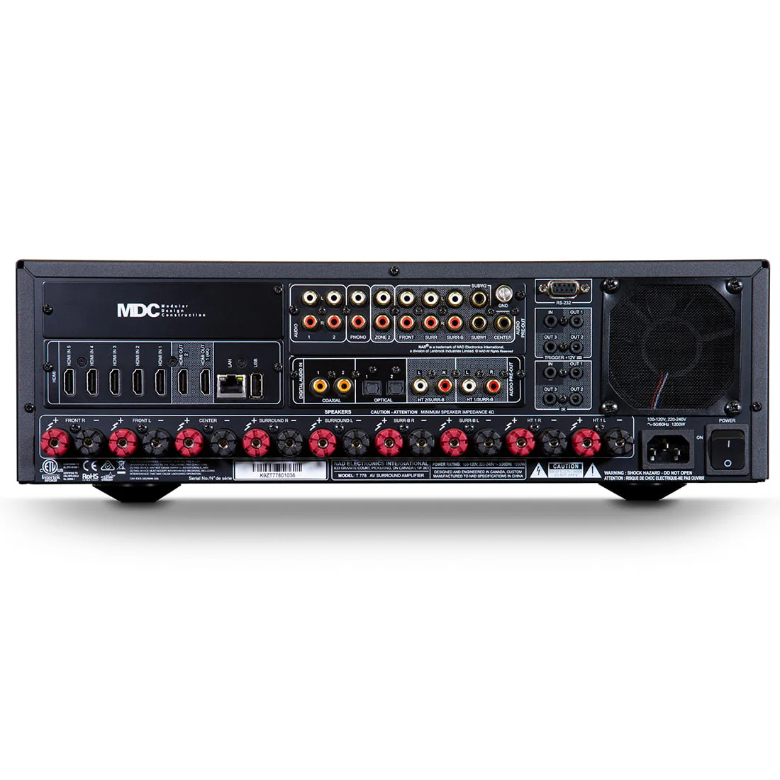 NAD T 778 AV Surround Amplifier (T 778) - Image 3