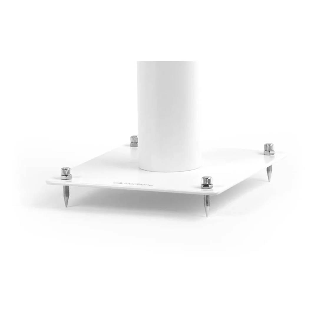 NorStone STY1BWTS Stylum 1 19.7" Premium Metal Speaker Stand - White - Pair - Image 4
