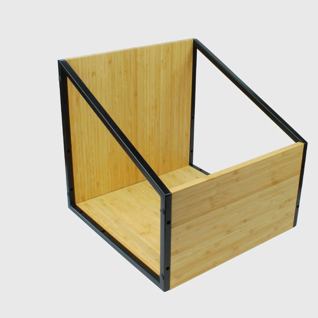 NorStone VINLPCBKBA - Vinyl LP Storage Case - Metal & Bamboo Casing (VINLPCBKBA) - Image 2