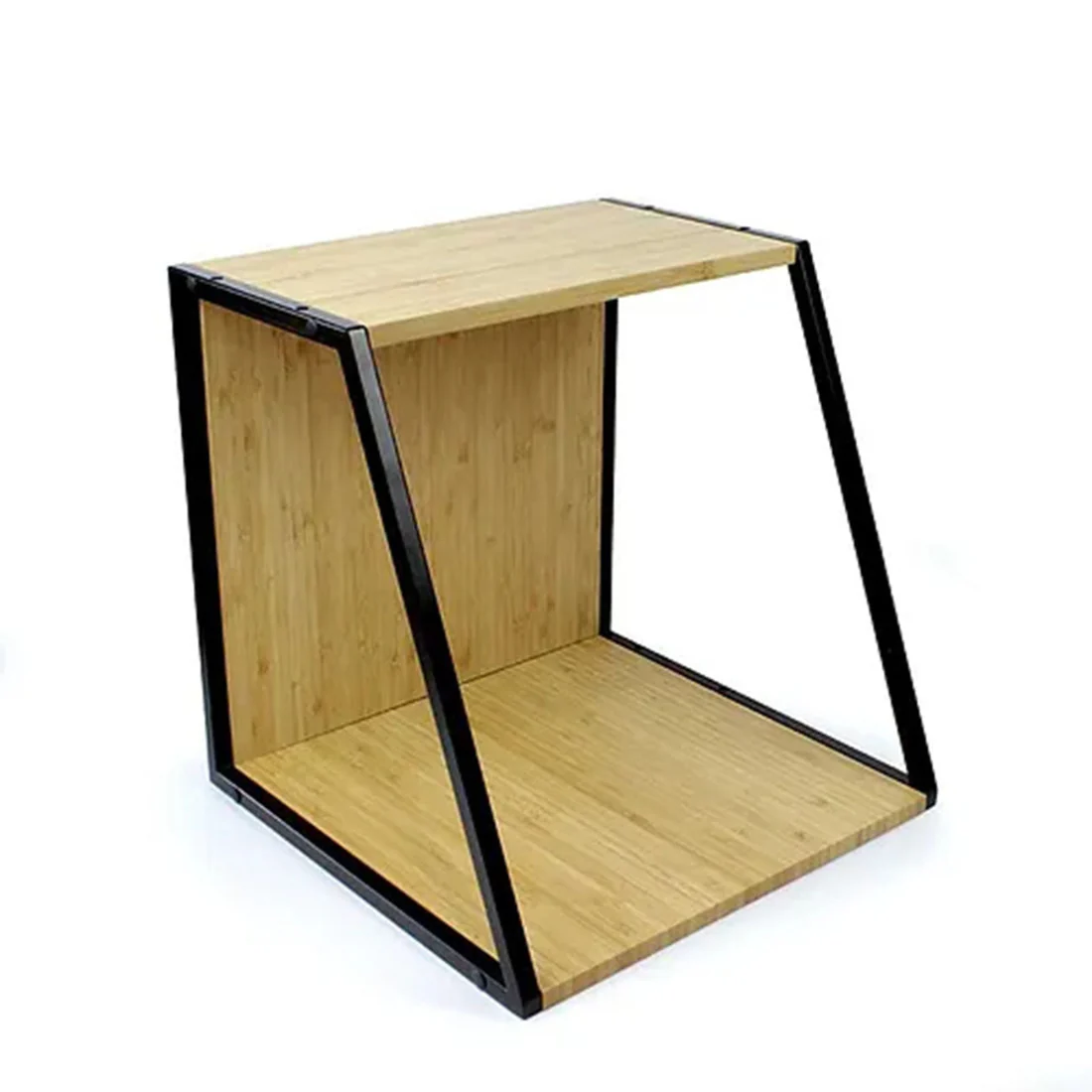 NorStone VINLPCBKBA - Vinyl LP Storage Case - Metal & Bamboo Casing (VINLPCBKBA) - Image 3