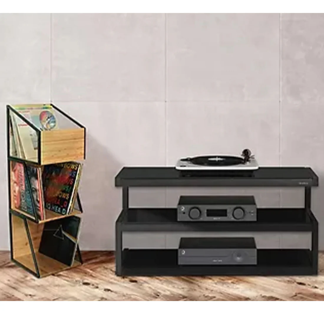 NorStone VINLPCBKBA - Vinyl LP Storage Case - Metal & Bamboo Casing (VINLPCBKBA) - Image 9