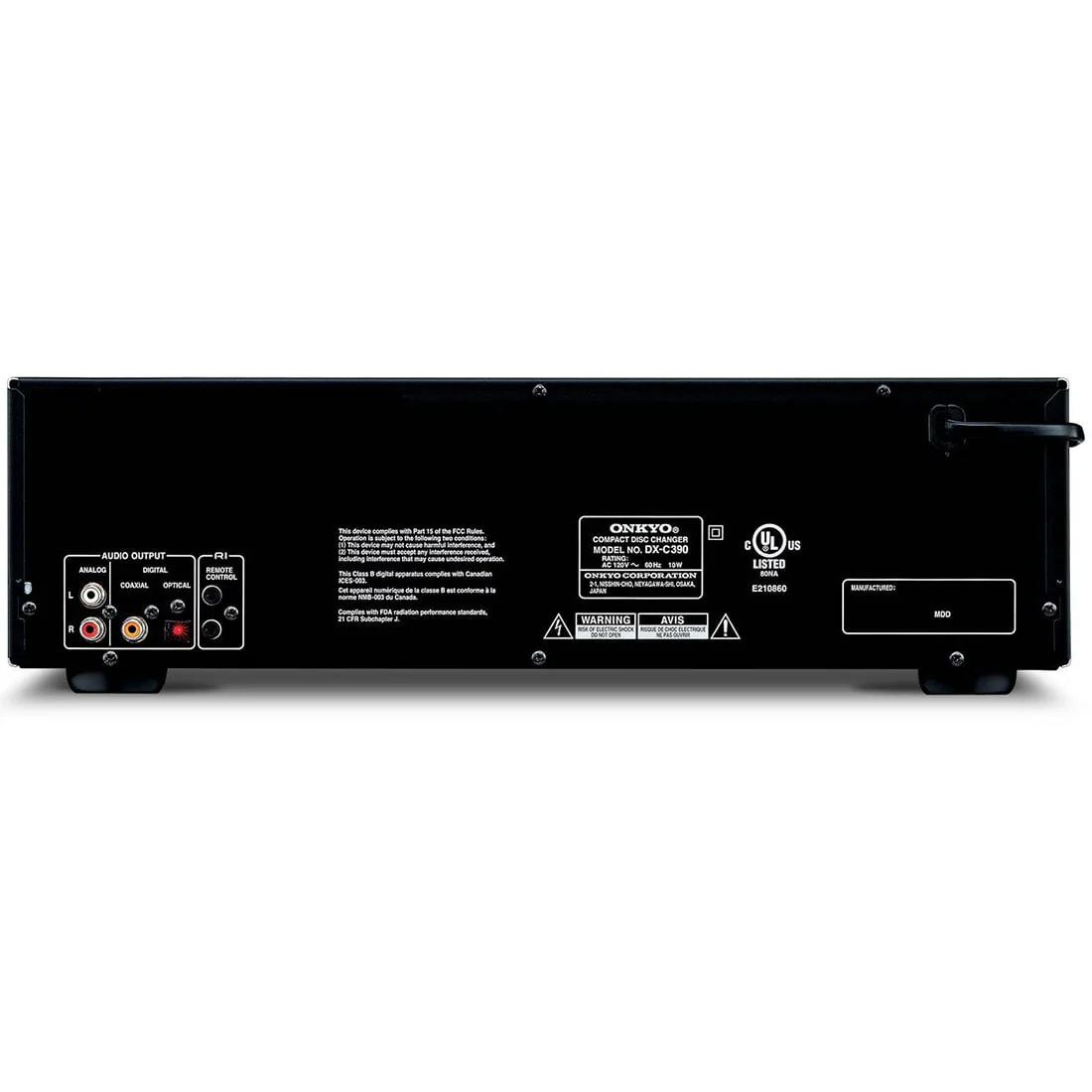 Onkyo DX-C390 6-Disc Carousel CD Player w/ Multi-bit DAC (OPEN BOX) - Image 2