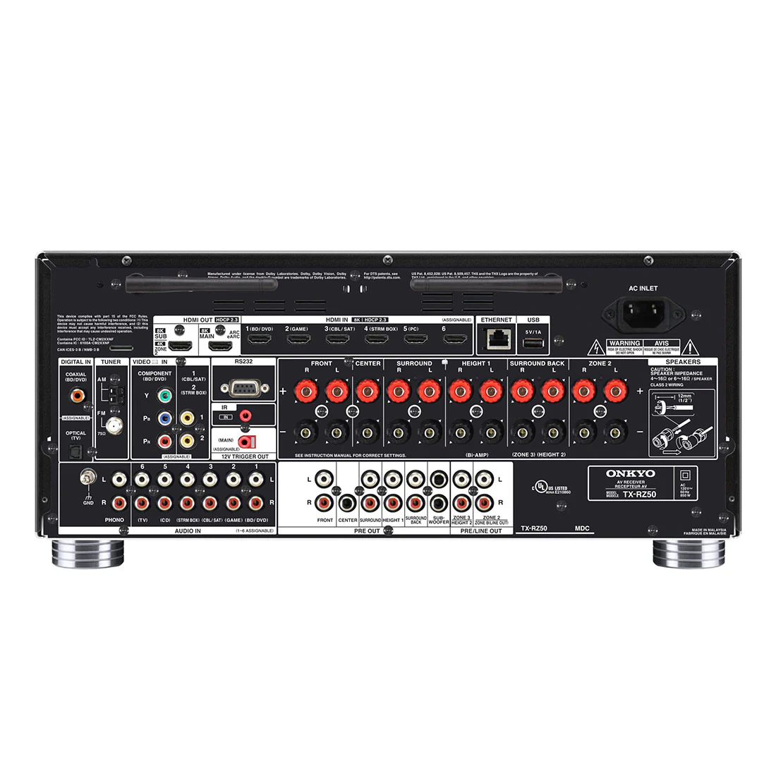 Onkyo TX-RZ50 9.2 Ch Receiver | PSB Alpha T20 Floor Standing Speakers | Alpha C10 Center Channel Speaker | Alpha P5 Bookshelf Speakers | Alpha S10 150W Powered Subwoofer - Bundle - Image 4