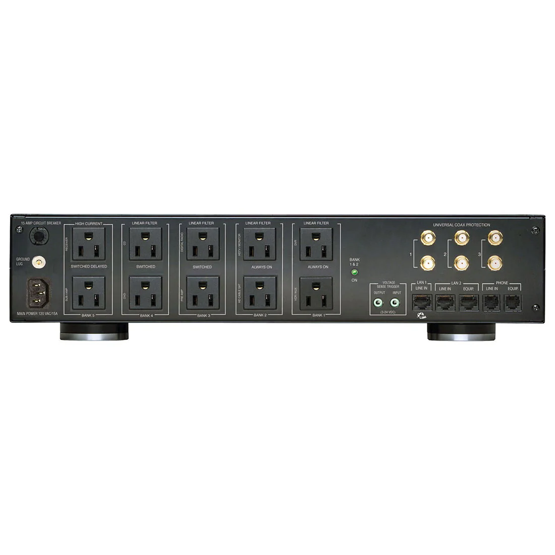 Panamax M5300-PM Max 5300 Power Conditioner and Surge Protector, 2RU, 11 Outlets (M5300PM) - Image 4