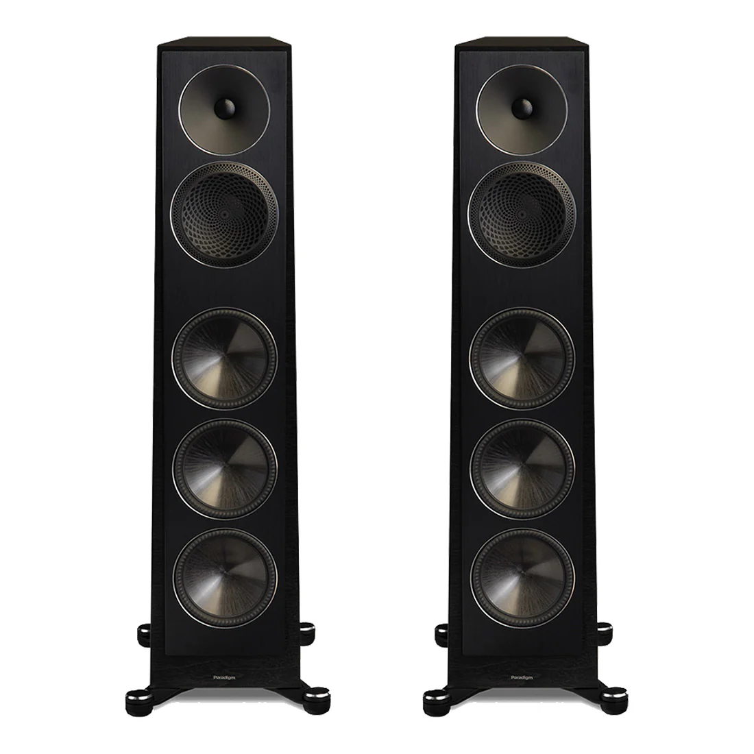 Paradigm Founder 100F 5-Driver 3 Way Floor Standing Speakers - Black Walnut - Pair