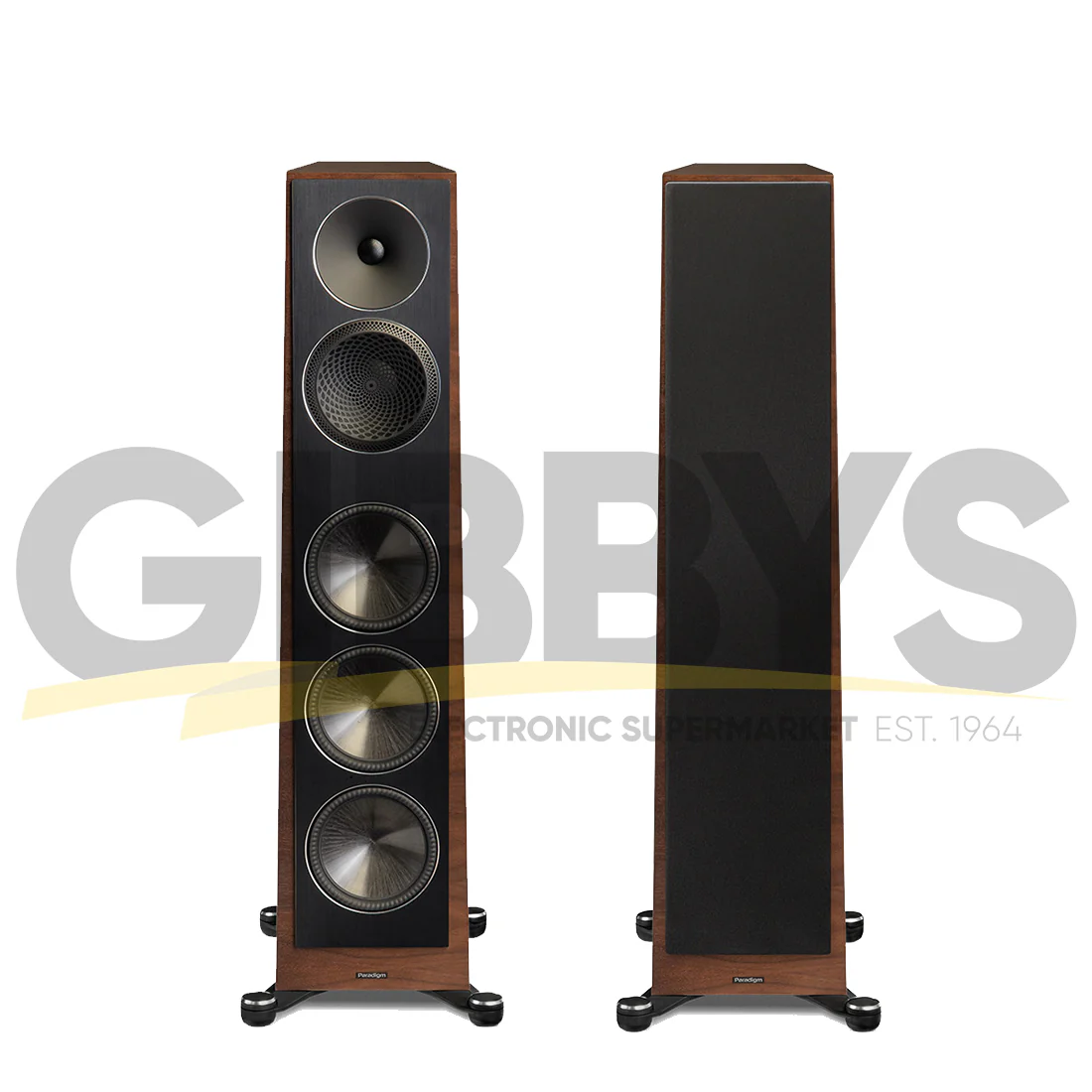 Paradigm Founder 100F 5-Driver 3 Way Floor Standing Speaker - Walnut - Pair - Image 8