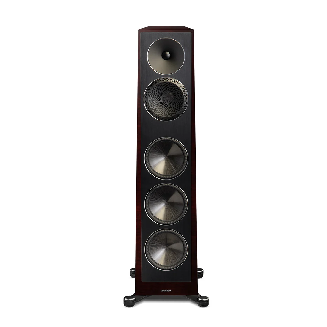 Paradigm Founder 120H 5-Driver 3 Way Hybrid Floor Standing Speaker - Midnight Cherry - Pair - Image 6