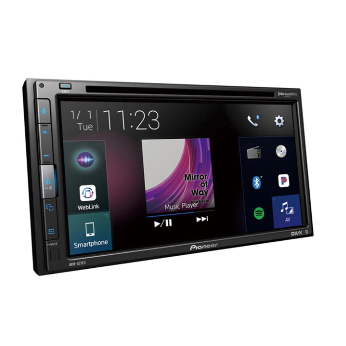 Pioneer AVH-521EX Multimedia DVD Receiver | SiriusXM SXV300V1C Connect Vehicle Tuner Bundle - Image 2