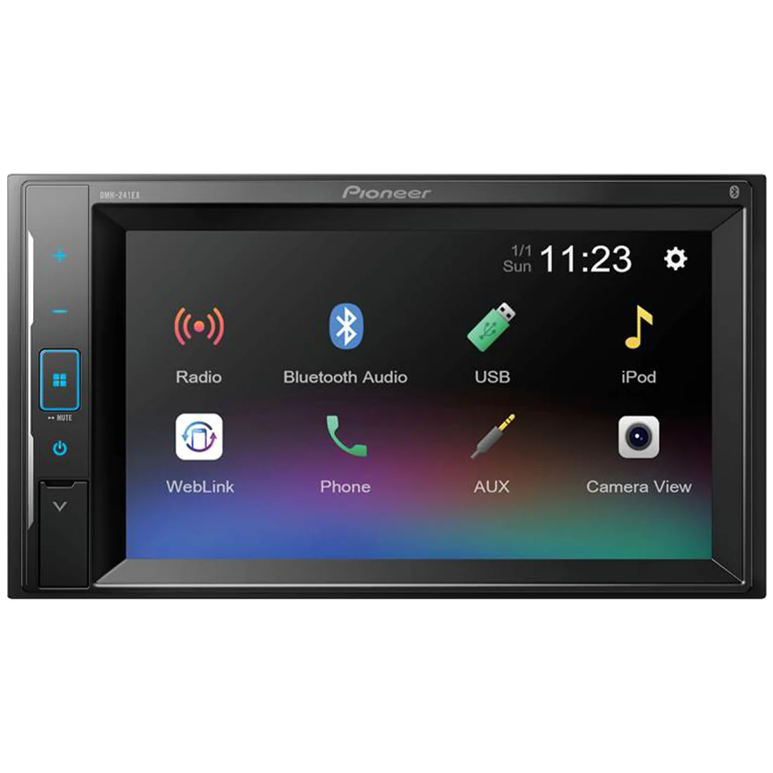 Pioneer DMH-241EX 6.2" Double Din Bluetooth Digital Media Receiver (does not play discs) (DMH241EX)