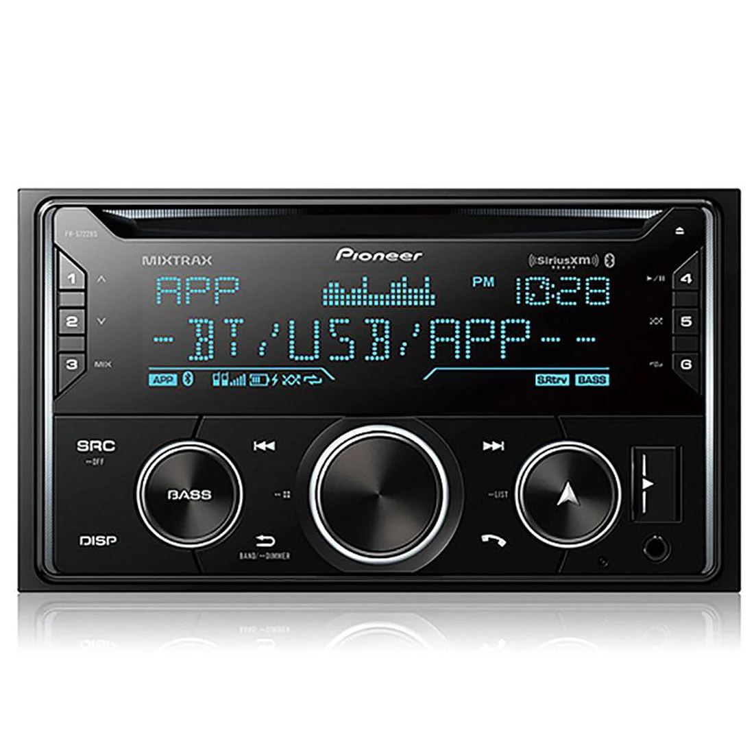 Pioneer FH-S722BS Double-Din CD Receiver with Built-In Bluetooth (FHS722BS)