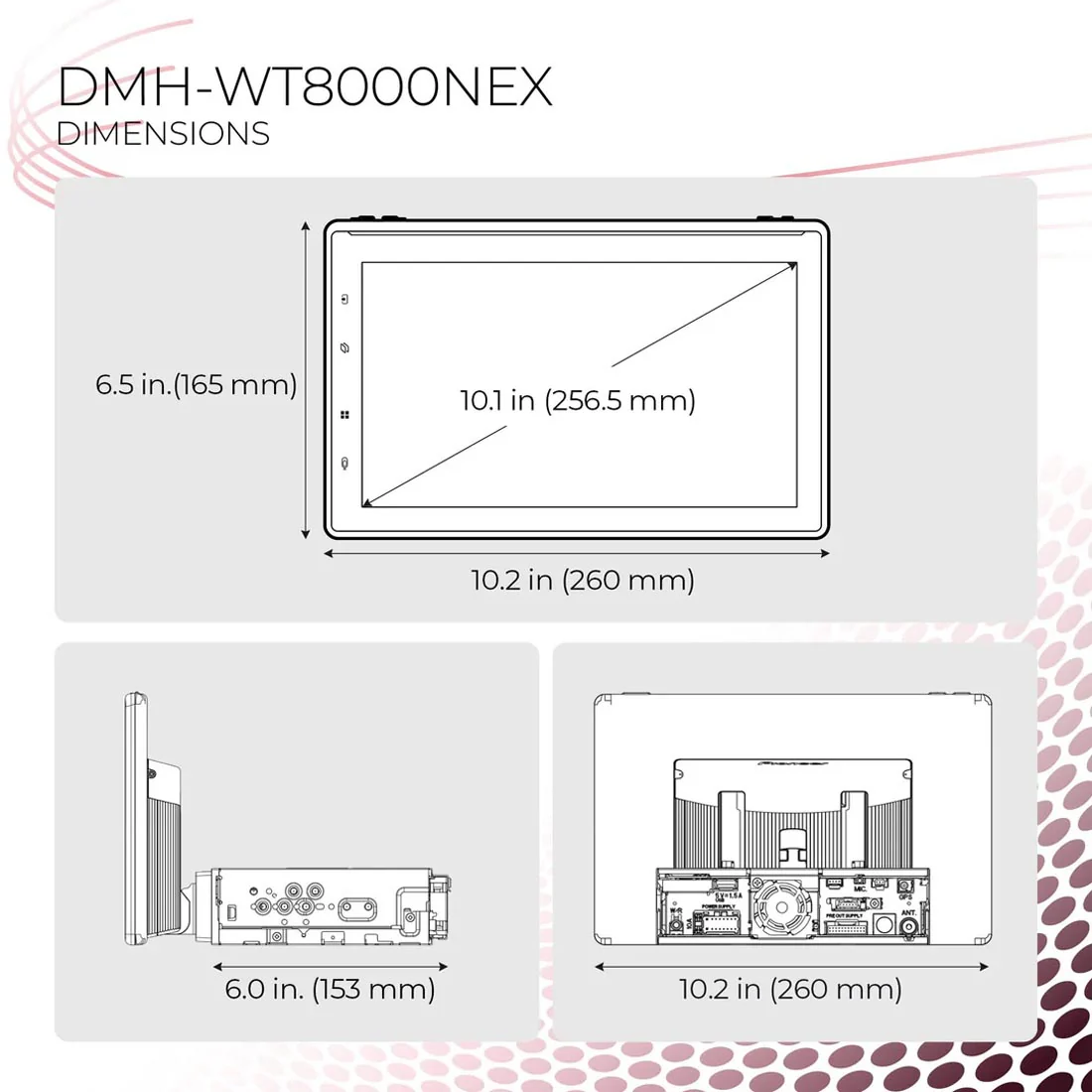 Pioneer SPHERA DMH-WT8000NEX 10.1" Floating Digital Multimedia Receiver - 2026 - Image 3