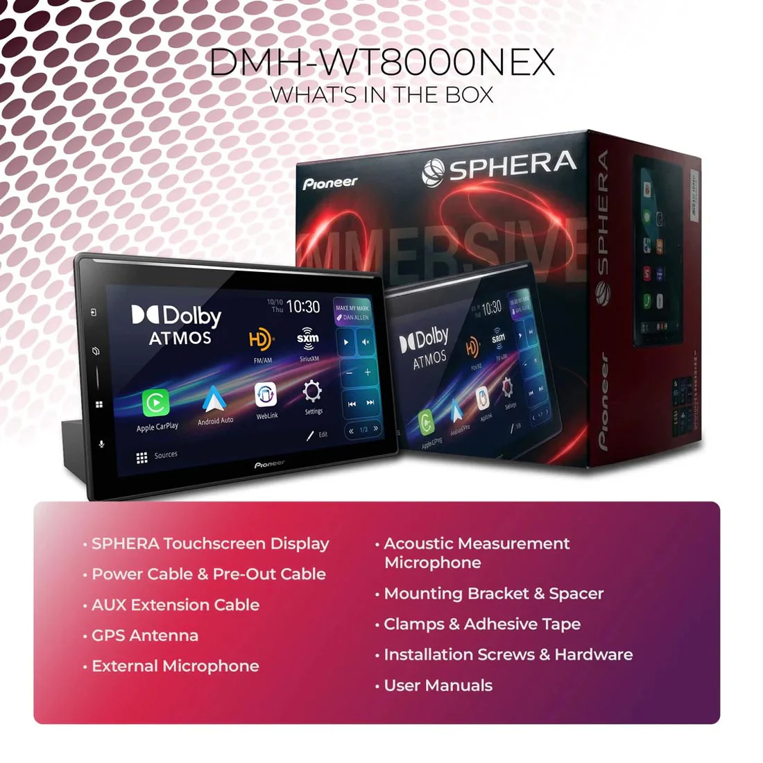 Pioneer SPHERA DMH-WT8000NEX 10.1" Floating Digital Multimedia Receiver - 2026 - Image 4
