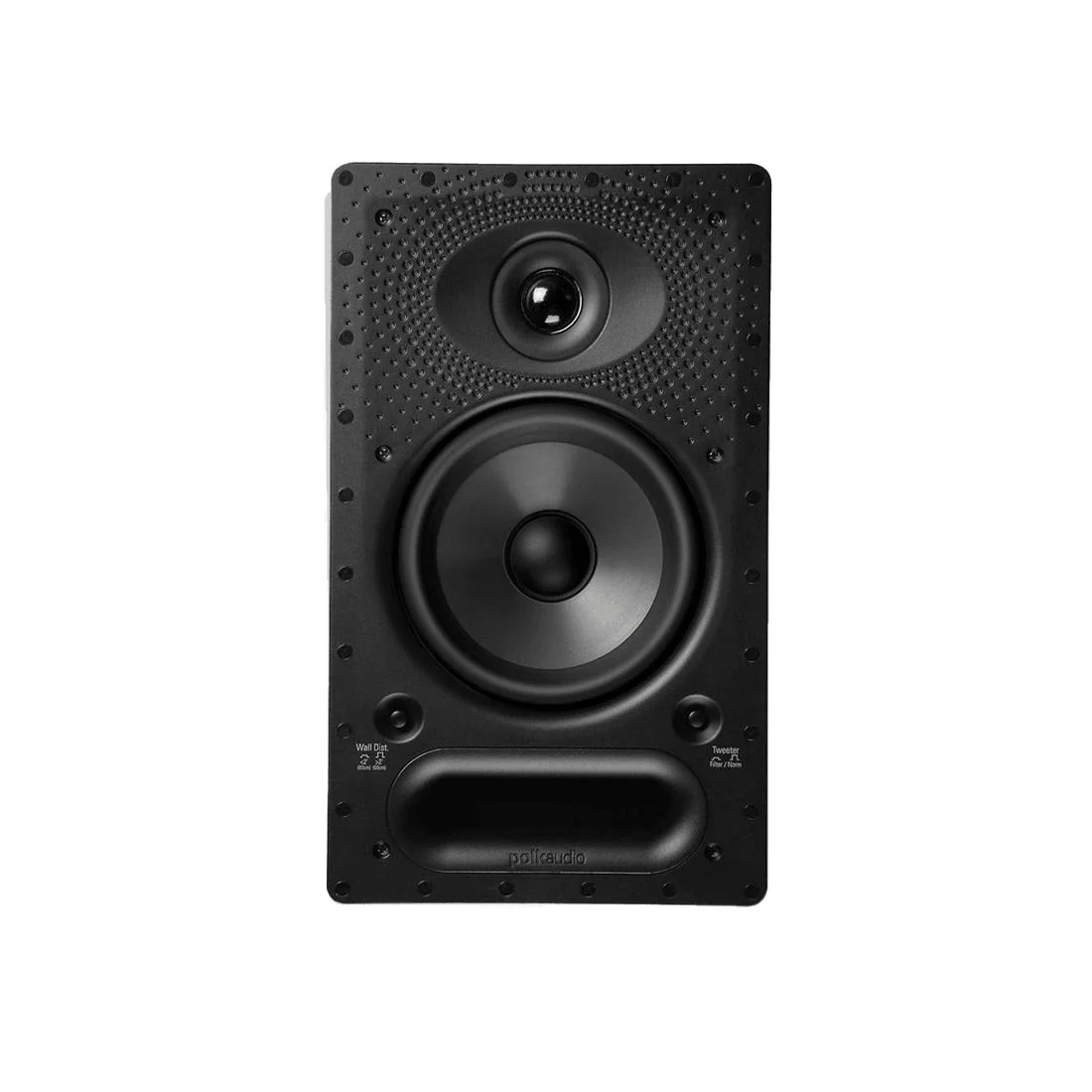Polk Audio 65-RT Premium In-Wall Speaker with 6.5-Inch Driver (Paintable Wafer-Thin Sheer Grille)