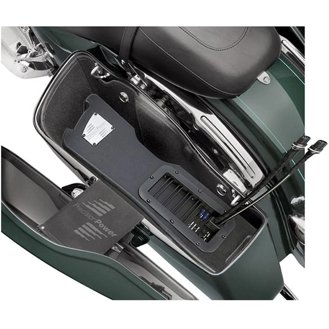 Precision Power HD13.SBWL Clutch Side Saddlebag Powered Subwoofer for Select 98-13 Harley Davidson Touring Motorcycles - Soundstream Reserve - Each (HD13.SBWL) - Image 2