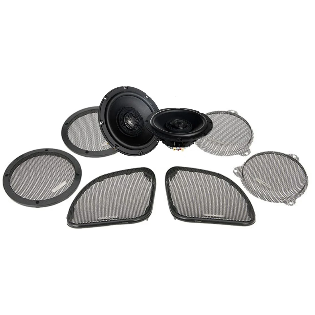 Precision Power HD14.654 6.5" 4-Ohm Fairing Speakers Upgrade Kit for Select 2014+ Harley-Davidson Touring Motorcycles - Soundstream Reserve (HD14.654)