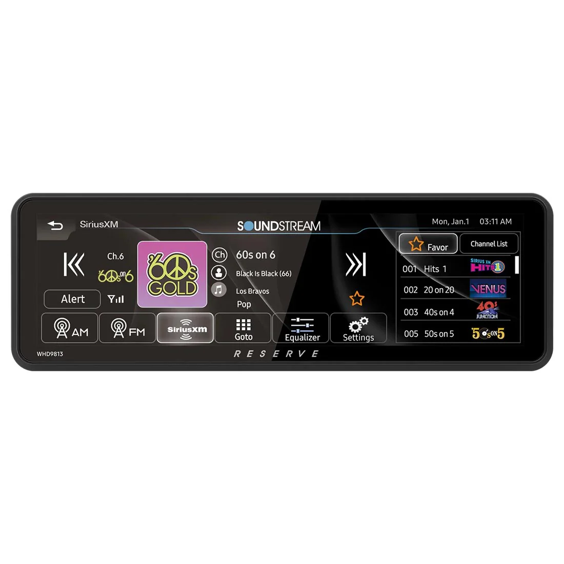 Precision Power WHD.9813 Motorcycle Head Unit for 1998-2013 Harley-Davidson Touring - Soundstream Reserve - Image 4