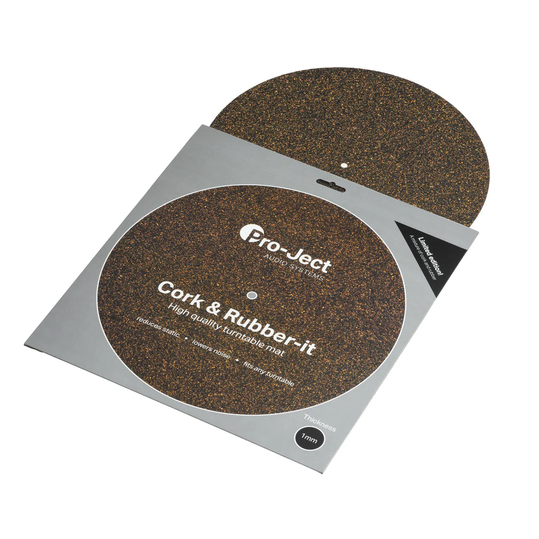 Pro-Ject Audio Systems Cork And Rubber It 1 mm Turntable Mat - Brown