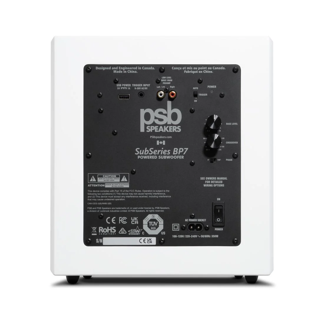 PSB SubSeries BP7 Dual 6.5" Sealed Powered Subwoofer - Image 6
