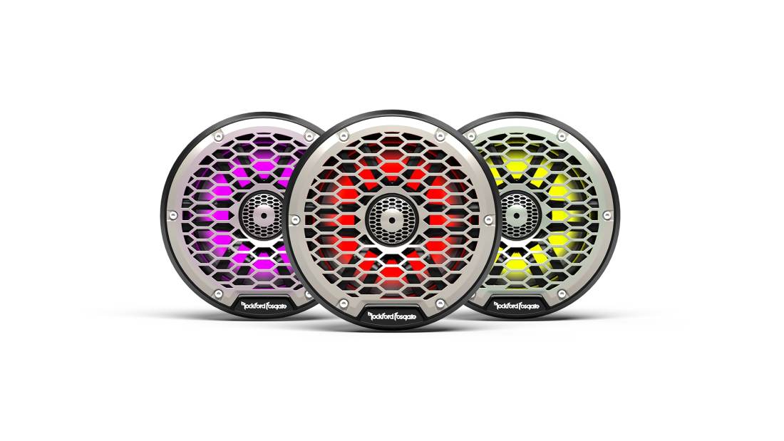 Rockford Fosgate M2-10H M2 Series 10" Color-Optix Marine Speakers with Horn Tweeter - White (M210H) - Image 2
