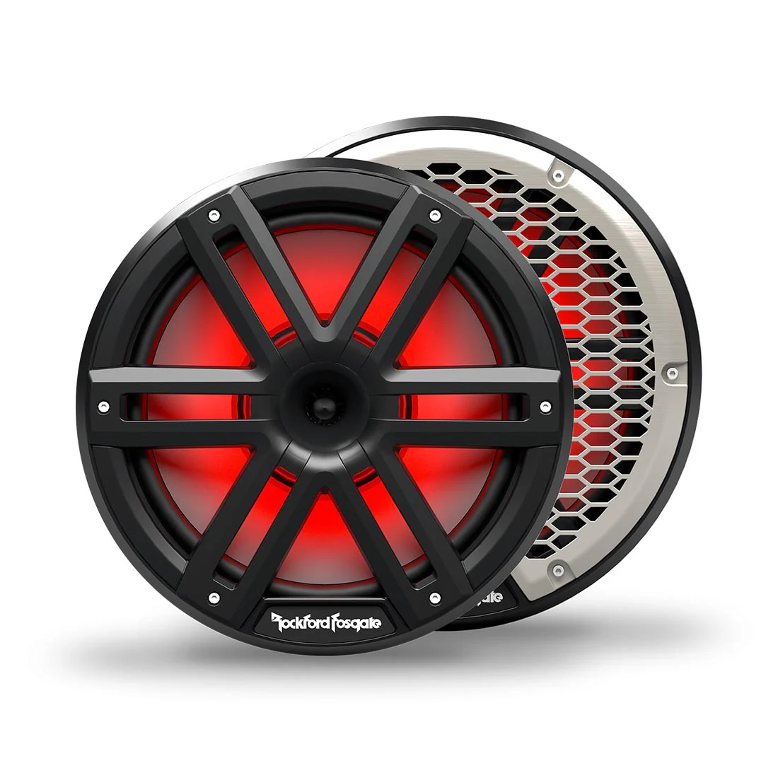 Rockford Fosgate M2-10HB M2 Series 10" Color-Optix Marine Speakers with Horn Tweeter - Black (M210HB)