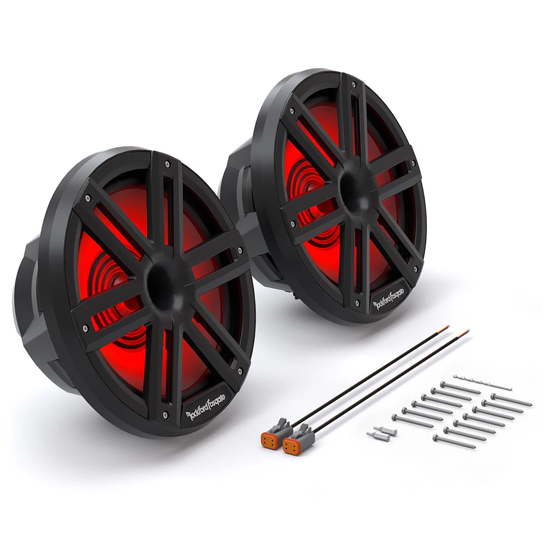 Rockford Fosgate M2-10HB M2 Series 10" Color-Optix Marine Speakers with Horn Tweeter - Black (M210HB) - Image 3