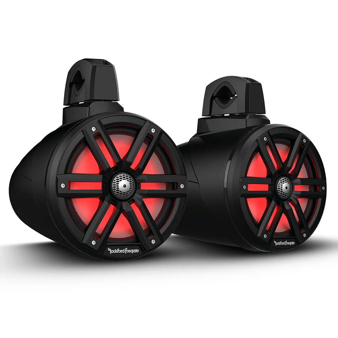 Rockford Fosgate M2WL-8B 8" Color Optix Wake Tower Speakers - Black - Pair (M2WL8B)