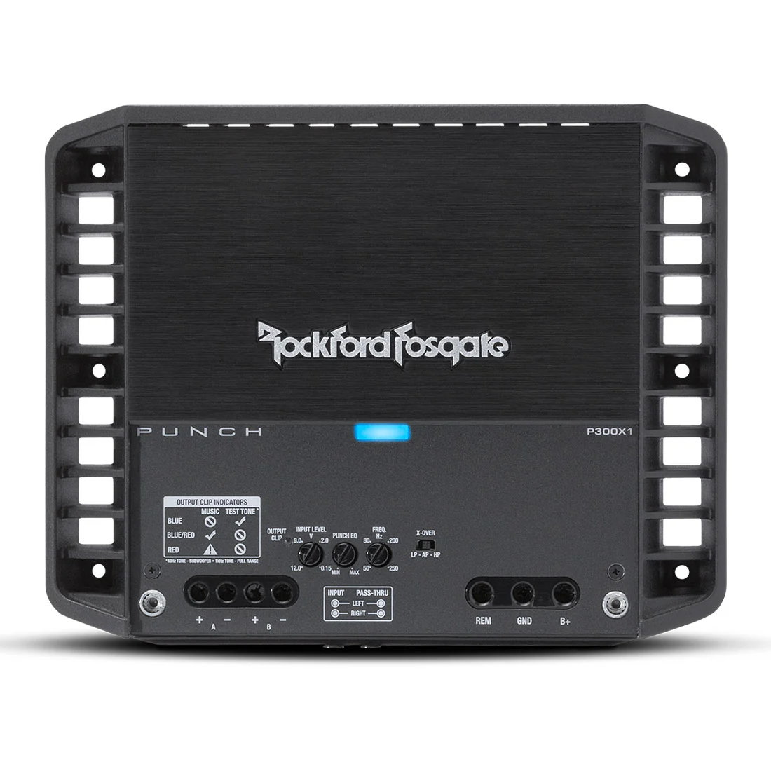Rockford Fosgate P300X1 Punch 300 Watt Full-Range Mono Subwoofer Amplifier (P300X1) - Image 3