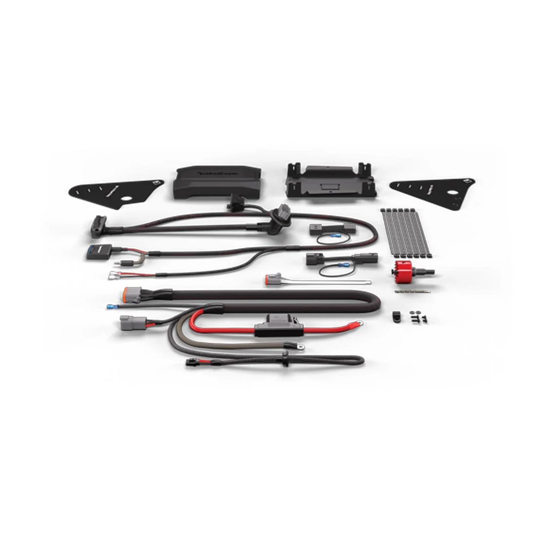 Rockford Fosgate RFK-HDRKM5 Amplifier Install Kit for Select 1998+ Harley Davidson Road King Motorcycles (Gen 2) (RFKHDRKM5)