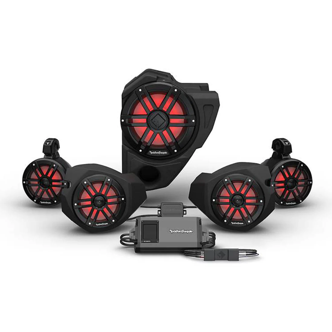 Rockford Fosgate RZR14RC-STG4 Stage 4 Audio Upgrade Kit for Select 2014-up Polaris RZRs with Ride Command (RZR14RCSTG4)